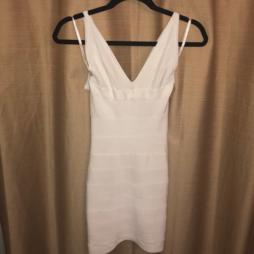Herve Leger White Dress